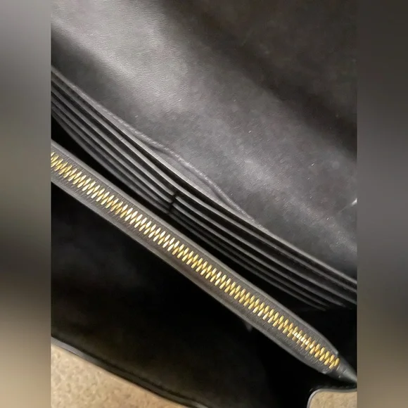 COACH Tammie Black Quilted Clutch with crossbody chain (Coach Authentic) Bag - Picture 5 of 15